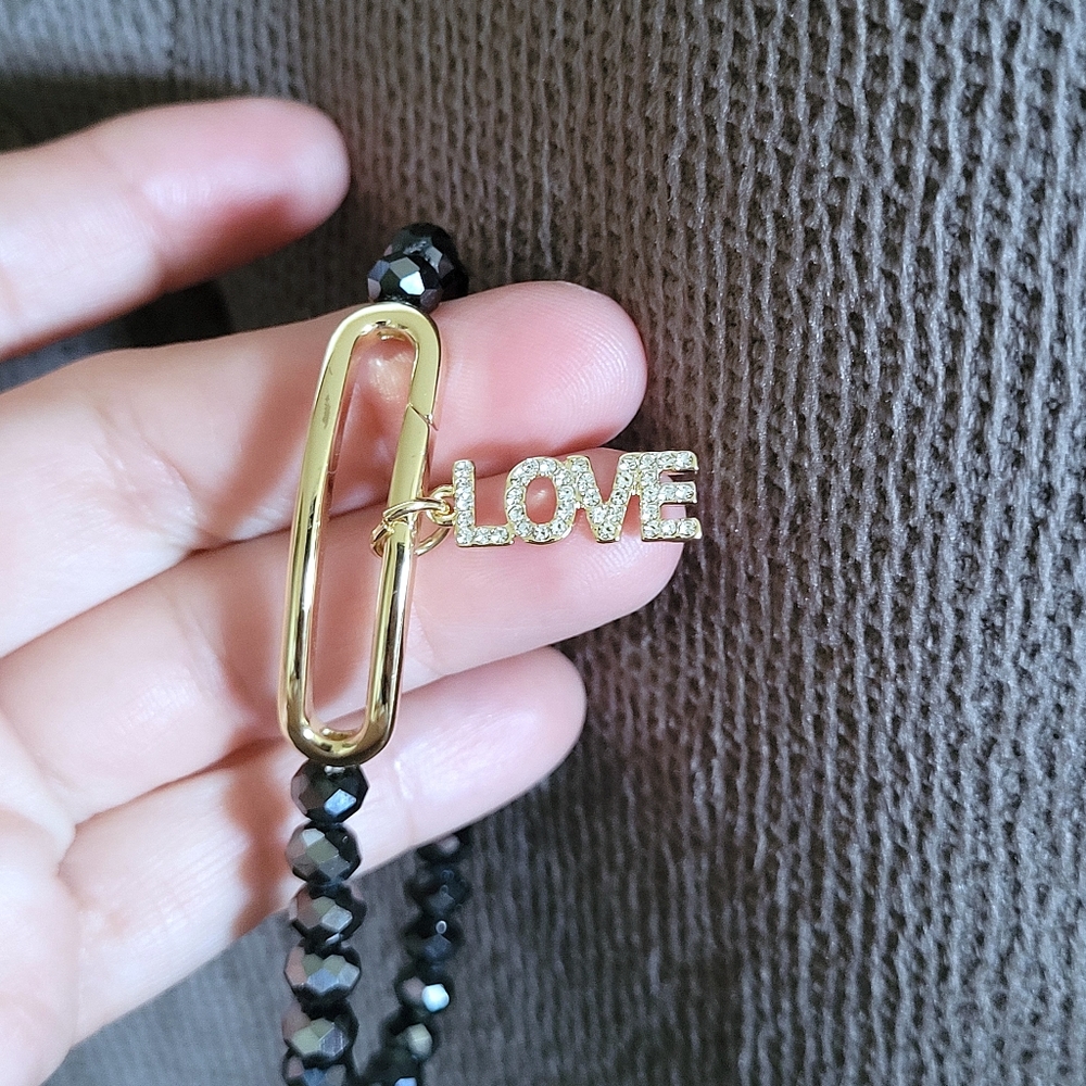 Alex and Ani "Love"❤️ Interchangeable🔄 Charm Stretch Bracelet - NIB - Picture 4 of 16